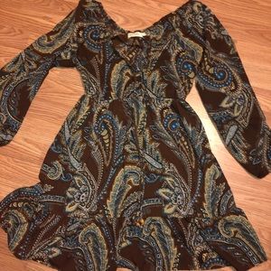 Just Funky Boho Paisley Dress Small